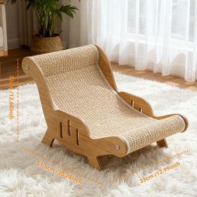 C-type all inclusive sisal cat lounge chair - integrated aesthetic, a natural decompression and relaxation place for cats