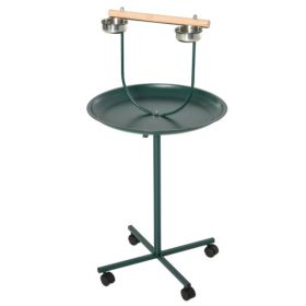 Rolling T-Bracket Bird Training Activity Playground With Perch (Option: Green)