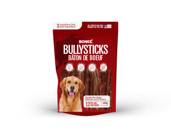 Bonez, Standard Bully Sticks, 6 or 12 Sticks, 6 or 10 Inch (Pack Quantity: 6, size: 10 Inch)